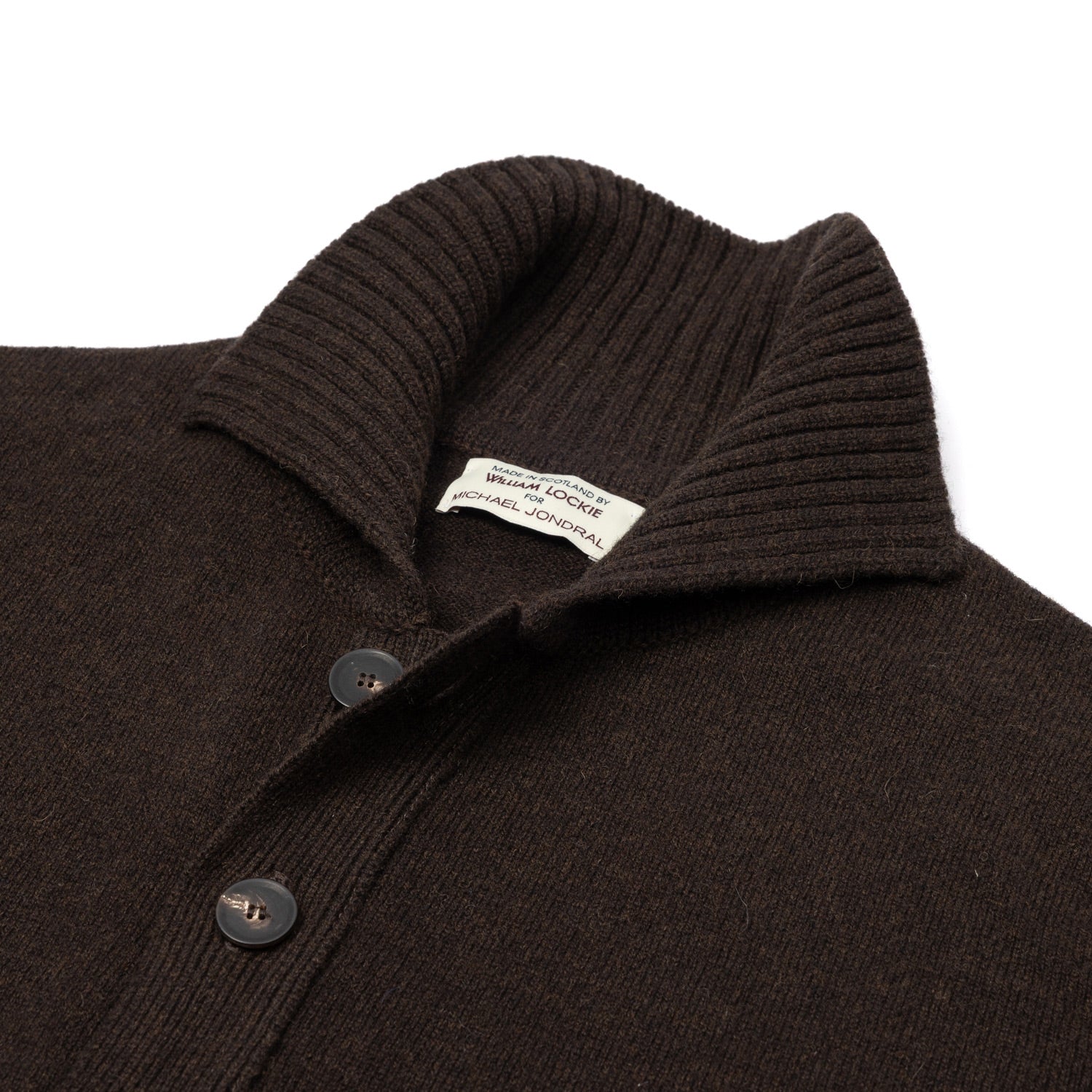 Cardigan "Shirt Cardigan" made from 2-Ply Geelong Lambswool